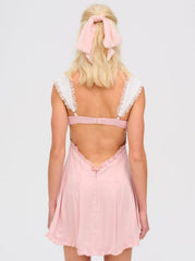 Women Holland Mini Dress - Pink