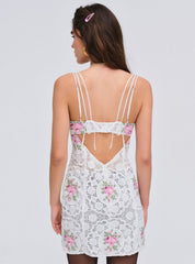 Women Bordeaux Mini Dress - Pink