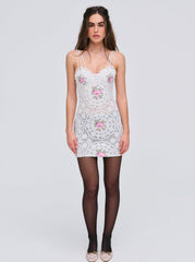 Women Bordeaux Mini Dress - Pink