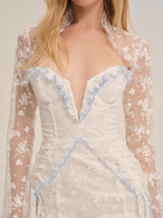 Women Bluebell Mini Dress - White