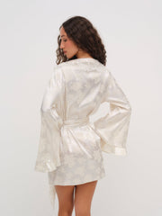 Women Audrey Robe - Cream