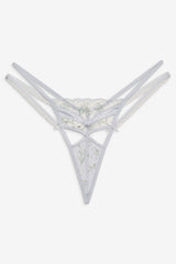 Women Baby's Breath Thong Panty - Blue