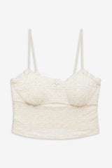Women Reba Sleep Top - White