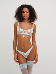 Women Pure Heart Underwire Bra - White