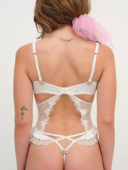 Women Heirloom Rose Teddy - White
