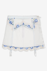 Women Festival Rose Skirt - Blue