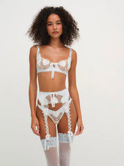 Women Pure Heart Thong Panty - White