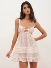 Women Tea Cake Lace Slip Dress - White