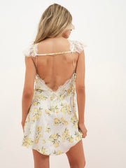 Women Audrey Mini Slip Dress - White