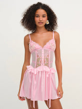 Women Ily Embroidered Slip Dress - Pink