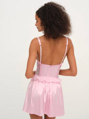 Women Ily Embroidered Slip Dress - Pink