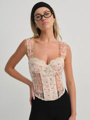 Women Peaches & Cream Bustier - Peach