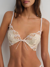 Women Flyaway Bow Underwire Bra - Taupe