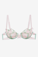 Women Love Story Underwire Bra - Green