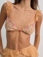 Women Glimmer Rosebud Bralette - Rose Gold