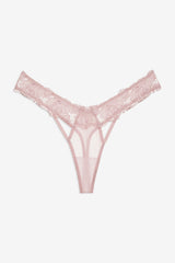 Women Blissful Blooms Thong Panty - Pink