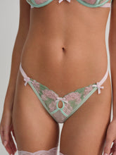 Women Love Story Thong Panty - Green