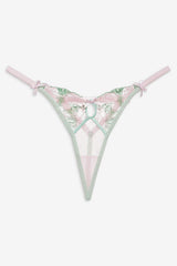 Women Love Story Thong Panty - Green