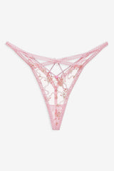 Women Dainty Daphne Thong Panty - Pink