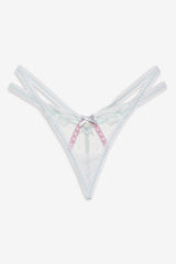 Women Billie Bow Thong Panty - Mint