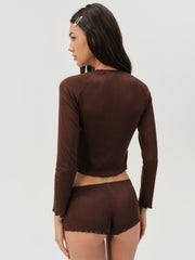Women Elliana Sleep Short - Chocolate