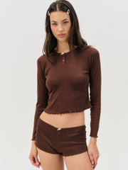 Women Elliana Sleep Short - Chocolate
