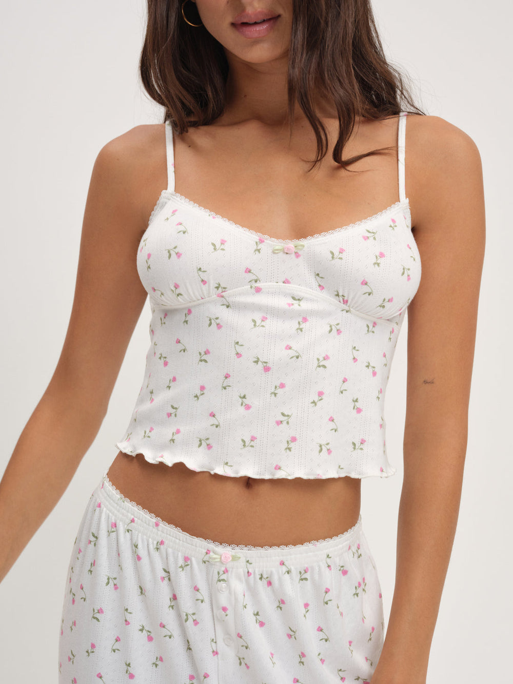 Women Elliana Sleep Top - White