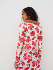 Women Carol Cardigan - Red
