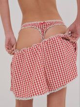 Women Scotch Bonnet Gingham Short - Red