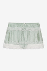 Women Mint Twist Jacquard Mini Skirt - Mint
