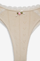 Women Angelina Knit Panty - Cream