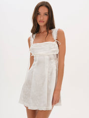 Women Holland Mini Dress - White