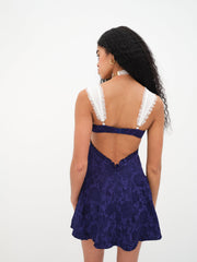 Women Holland Mini Dress - Blue