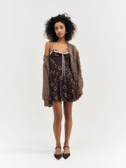 Women Kate Mini Dress - Brown