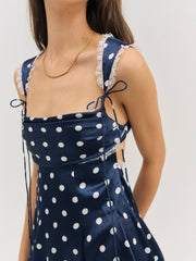 Women Holland Mini Dress - Navy