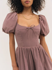 Women Florence Mini Dress - Burgundy