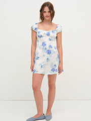 Women Antonia Mini Dress - Blue