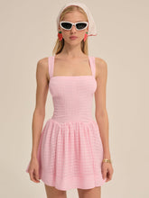 Women Ginny Gingham Mini Dress - Pink