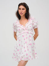 Women Fiona Floral Mini Dress - White