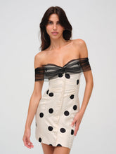 Women Dorothy Dot Mini Dress - Cream