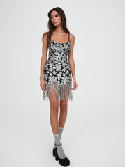 Women Colette Mini Dress - Silver