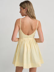 Women Doris Mini Dress - Yellow