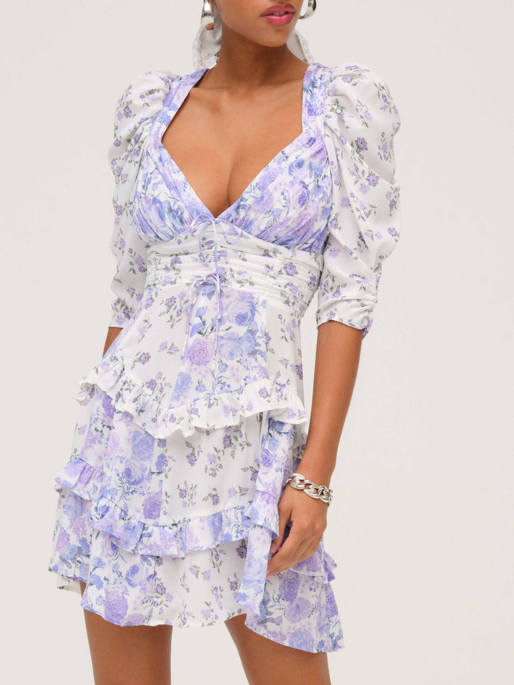 Women Rosalyn Mini Dress - Purple