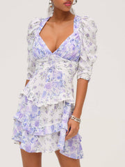 Women Rosalyn Mini Dress - Purple