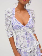 Women Rosalyn Mini Dress - Purple