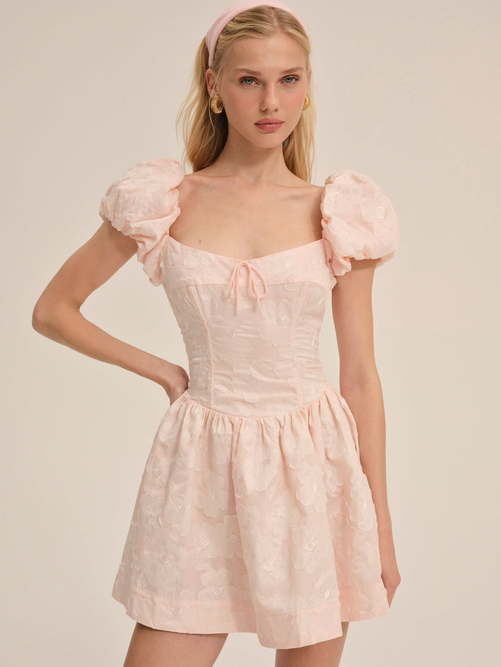 Women Florence Mini Dress - Peach