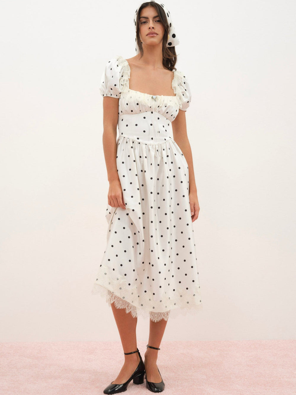 Women Ines Midi Dress - Cream