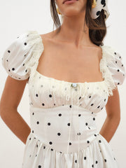 Women Ines Midi Dress - Cream