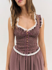Women Morgan Midi Dress - Burgundy