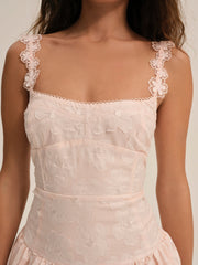Women Florence Midi Dress - Peach